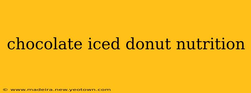 chocolate iced donut nutrition
