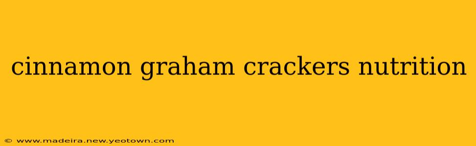 cinnamon graham crackers nutrition