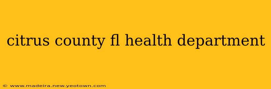 citrus county fl health department