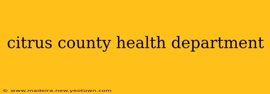 citrus county health department