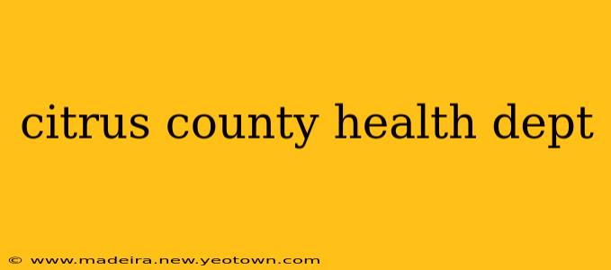 citrus county health dept