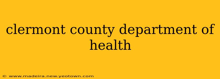 clermont county department of health