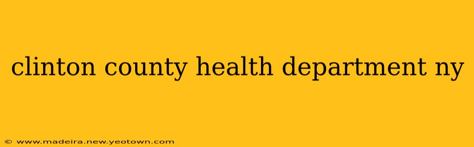 clinton county health department ny