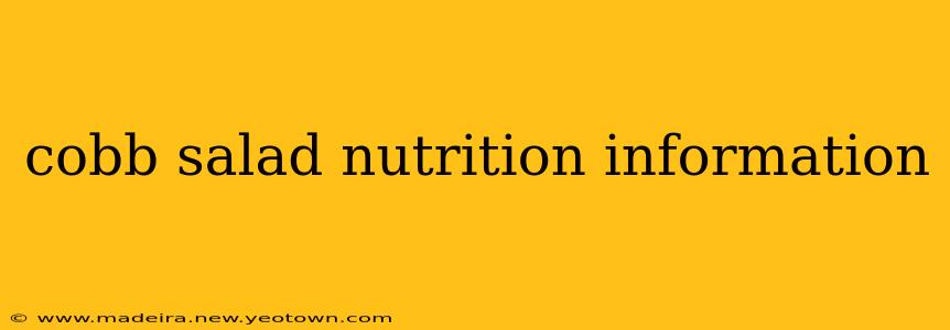 cobb salad nutrition information