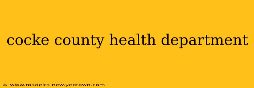 cocke county health department