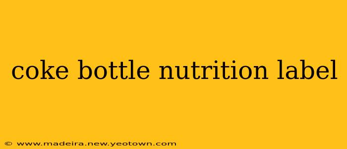 coke bottle nutrition label