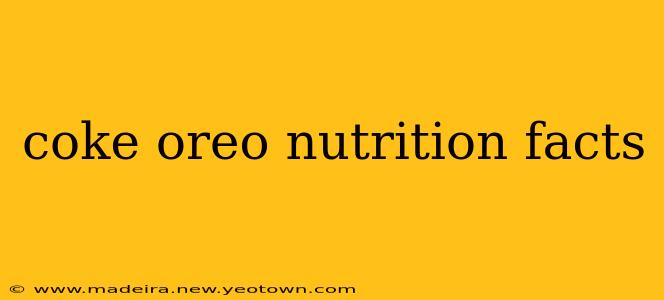 coke oreo nutrition facts