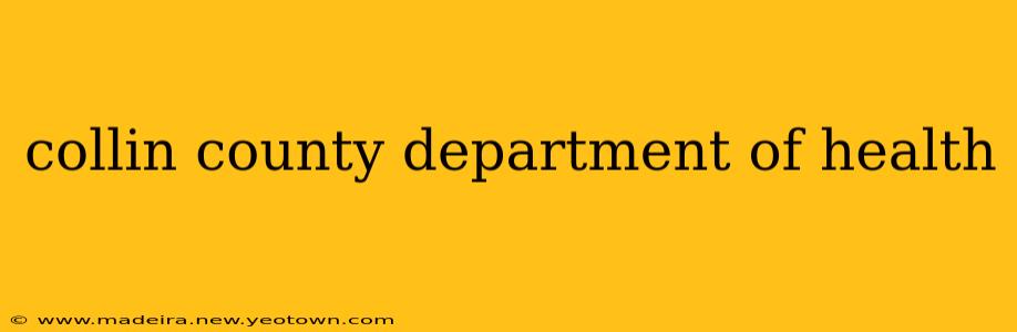 collin county department of health