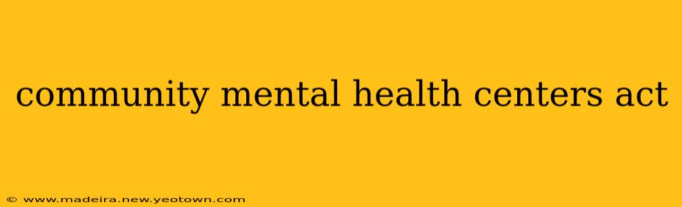 community mental health centers act