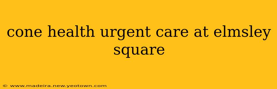 cone health urgent care at elmsley square