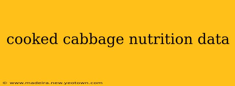 cooked cabbage nutrition data