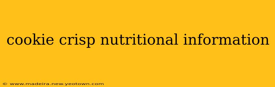 cookie crisp nutritional information