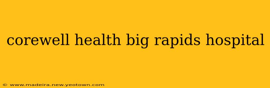 corewell health big rapids hospital