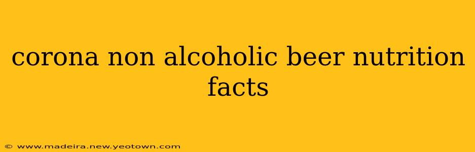corona non alcoholic beer nutrition facts