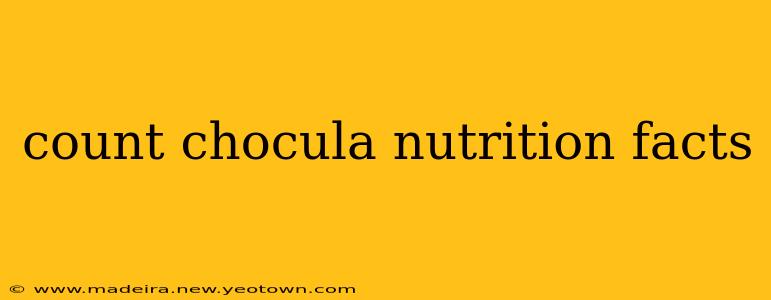 count chocula nutrition facts
