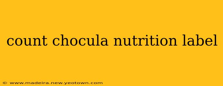 count chocula nutrition label