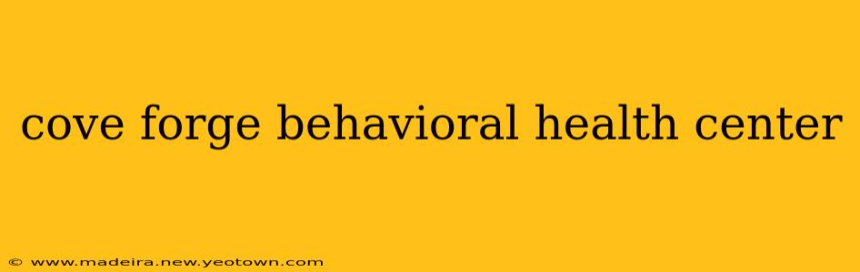 cove forge behavioral health center