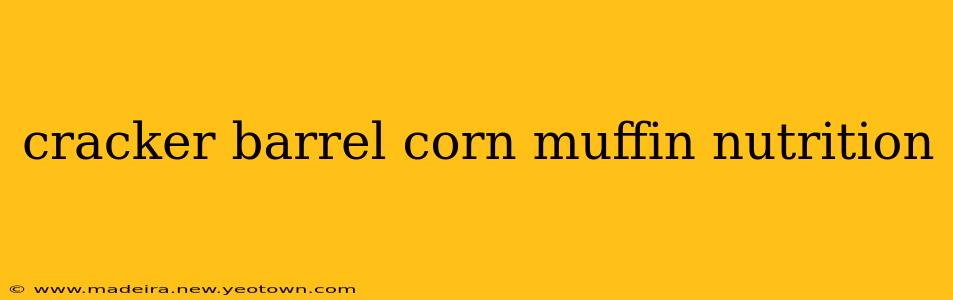 cracker barrel corn muffin nutrition