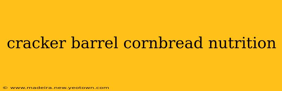 cracker barrel cornbread nutrition