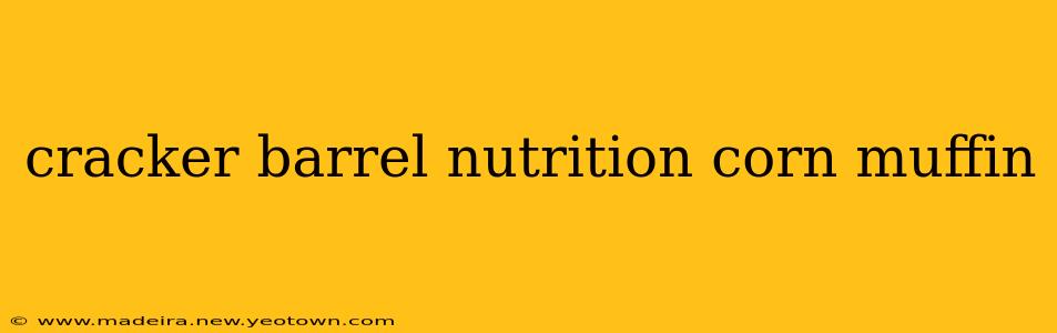cracker barrel nutrition corn muffin