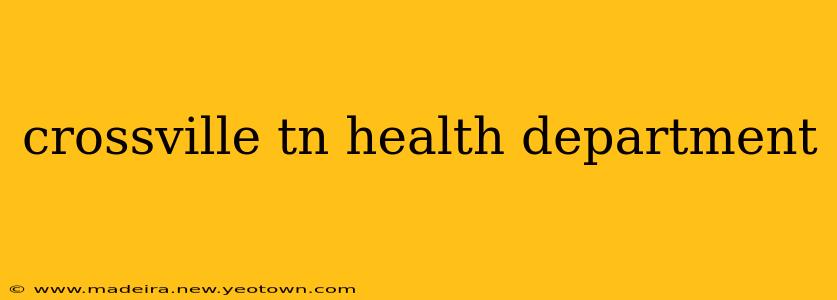 crossville tn health department