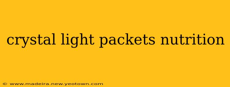 crystal light packets nutrition