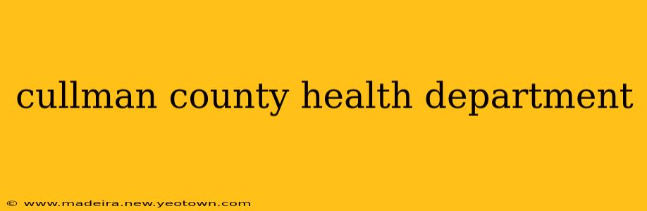 cullman county health department