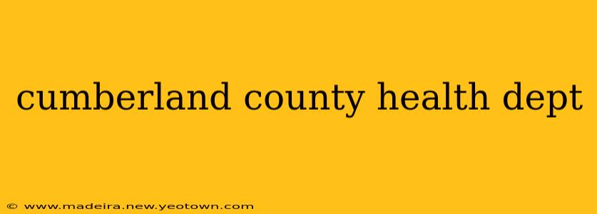 cumberland county health dept