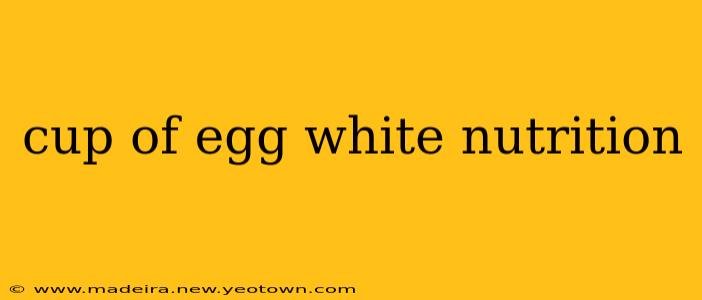 cup of egg white nutrition
