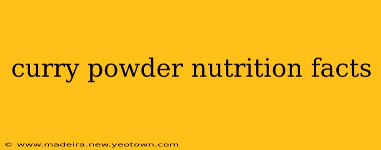 curry powder nutrition facts