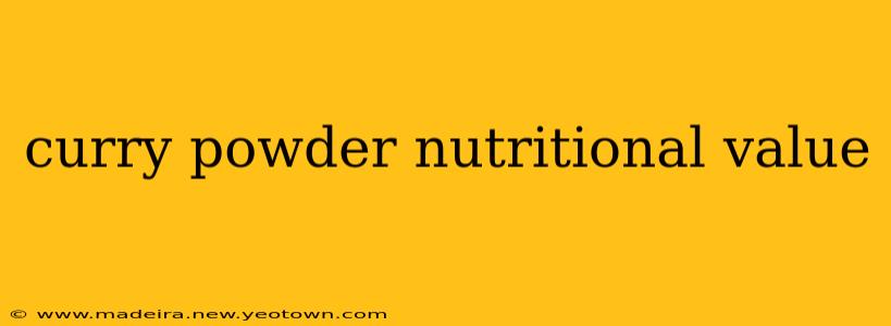 curry powder nutritional value
