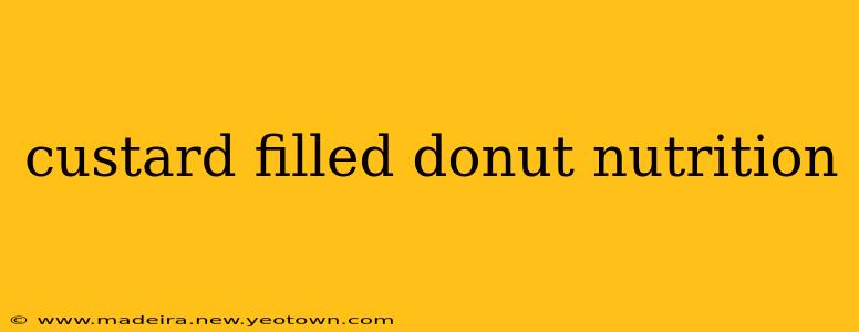 custard filled donut nutrition