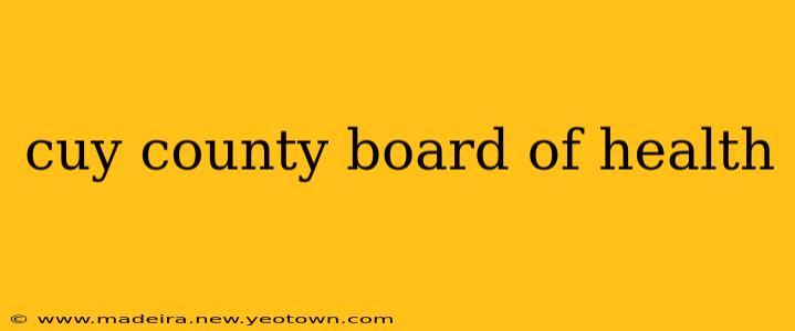cuy county board of health