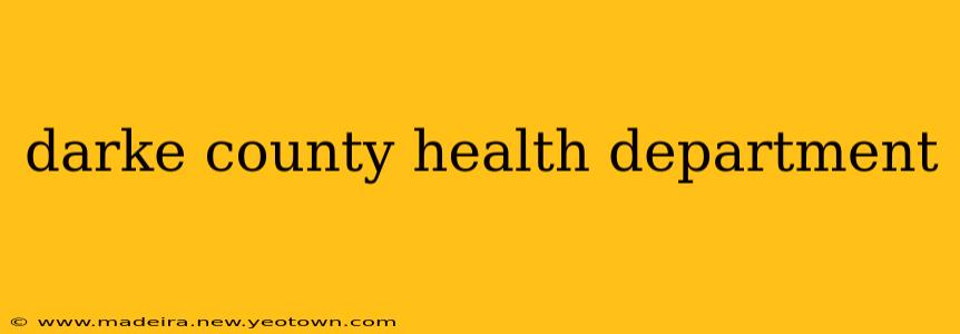 darke county health department