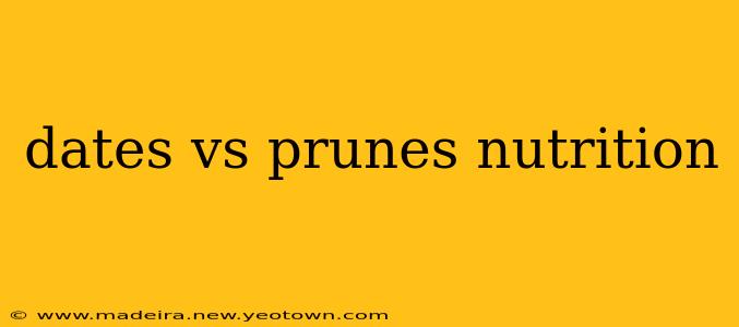 dates vs prunes nutrition