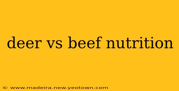 deer vs beef nutrition