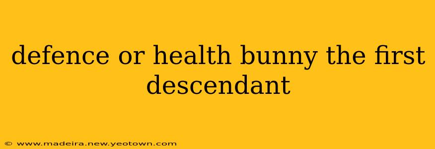 defence or health bunny the first descendant