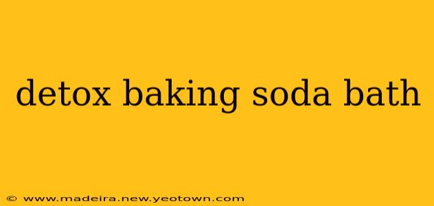 detox baking soda bath