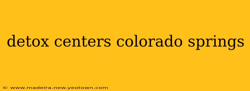 detox centers colorado springs