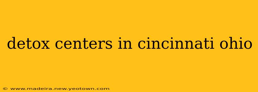 detox centers in cincinnati ohio