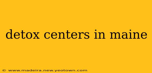 detox centers in maine