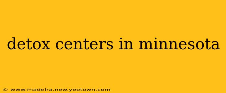 detox centers in minnesota