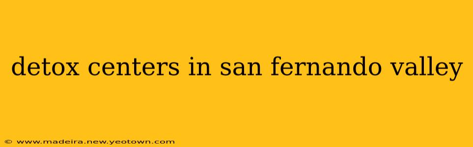 detox centers in san fernando valley