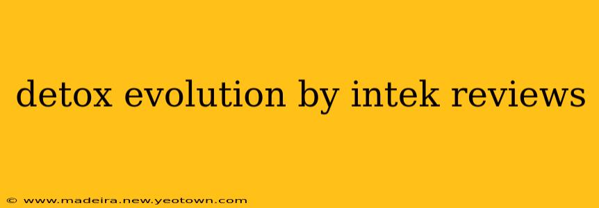 detox evolution by intek reviews