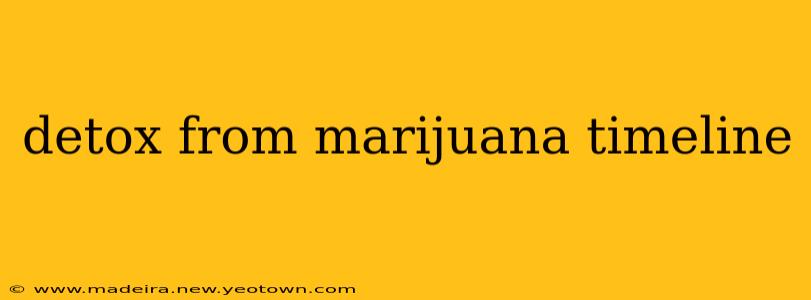 detox from marijuana timeline