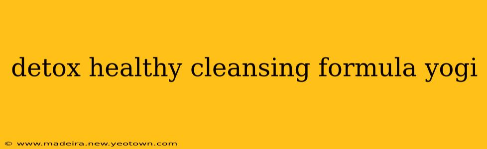 detox healthy cleansing formula yogi