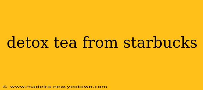 detox tea from starbucks