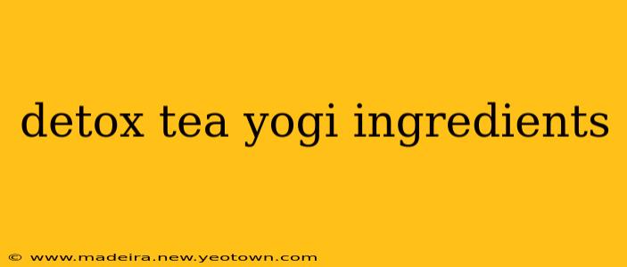 detox tea yogi ingredients