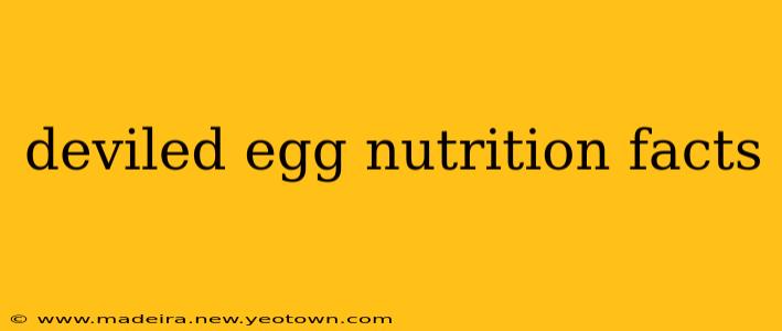 deviled egg nutrition facts