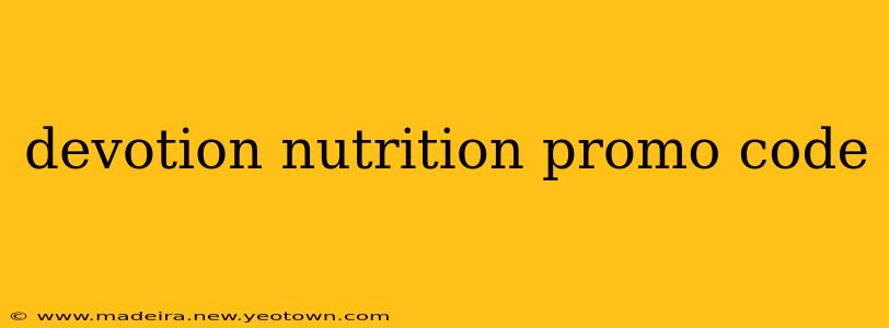 devotion nutrition promo code
